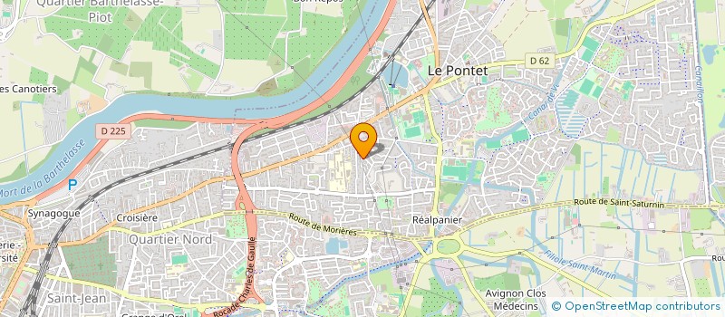 localisation de l'entreprise MONSIEUR PHILIPPE MERLIN  LE PONTET