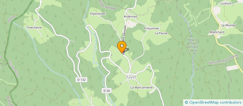 localisation de l'entreprise MONSIEUR PHILIPPE MERMET  SAINT-BONNET-LE-BOURG