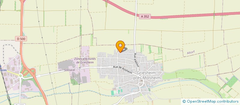 localisation de l'entreprise MONSIEUR PHILIPPE MERTZ  GRIESHEIM-PRES-MOLSHEIM