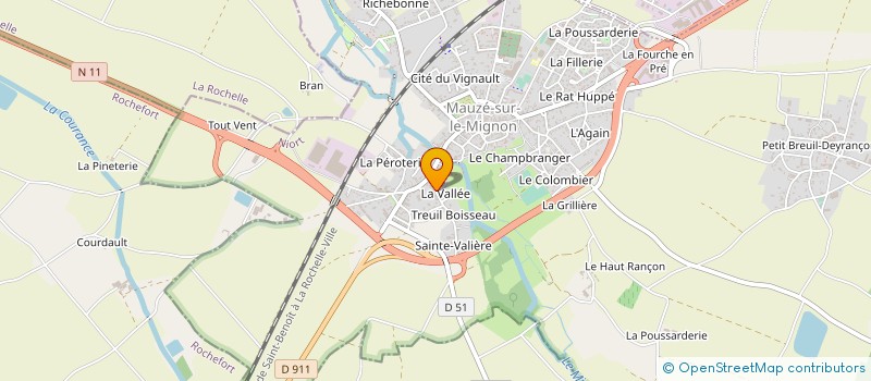 localisation de l'entreprise MONSIEUR PHILIPPE METEAU à MAUZE-SUR-LE-MIGNON