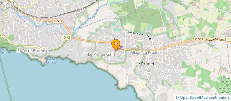localisation de l'entreprise MONSIEUR PHILIPPE METGE à LE PRADET