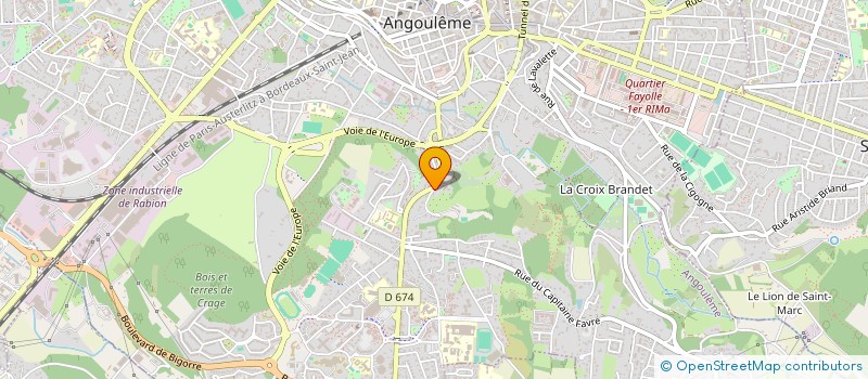 localisation de l'entreprise MONSIEUR PHILIPPE METIFET à ANGOULEME
