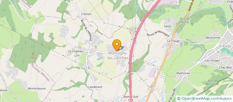 localisation de l'entreprise MONSIEUR PHILIPPE METRAL  MONTAGNY-LES-LANCHES