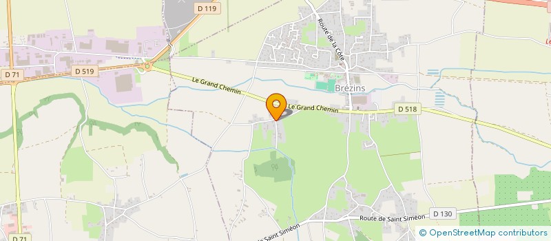 localisation de l'entreprise MONSIEUR PHILIPPE MEURGER  BREZINS