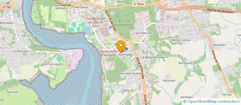 localisation de l'entreprise MONSIEUR PHILIPPE MEUROU  QUIMPER