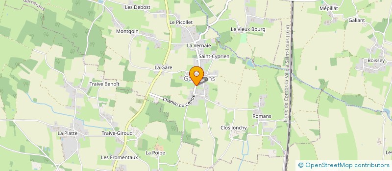 localisation de l'entreprise MONSIEUR PHILIPPE MEURRE  GARNERANS