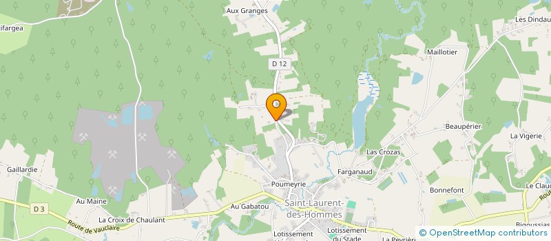 localisation de l'entreprise MONSIEUR PHILIPPE MEYNIER  SAINT-LAURENT-DES-HOMMES