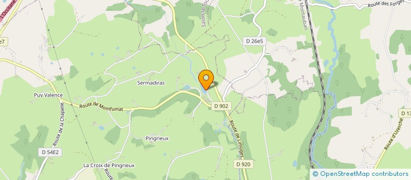 localisation de l'entreprise MONSIEUR PHILIPPE MEYZE  SAINT-YBARD