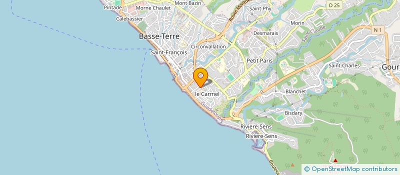 localisation de l'entreprise MONSIEUR PHILIPPE MEYZINDI à BASSE-TERRE