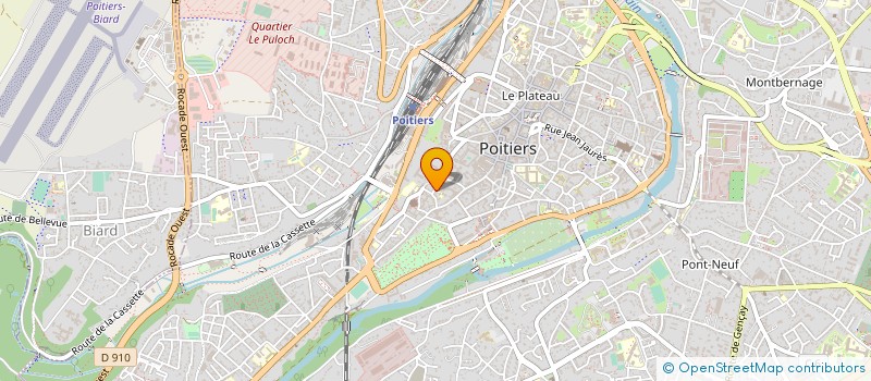 localisation de l'entreprise MONSIEUR PHILIPPE MICHAUD  POITIERS