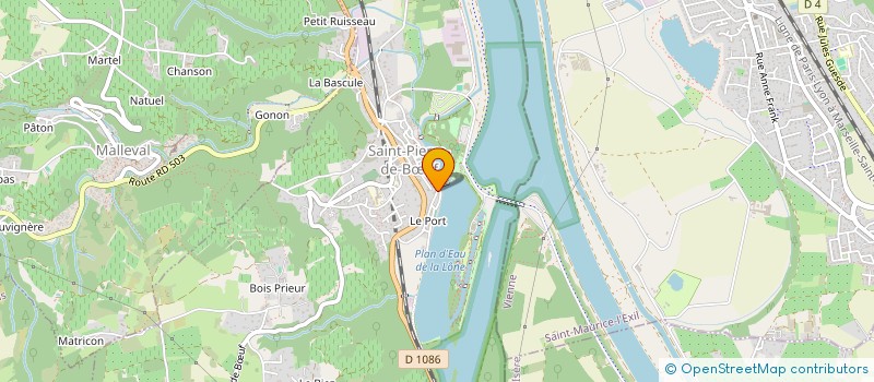 localisation de l'entreprise MONSIEUR PHILIPPE MICHAUD  SAINT-PIERRE-DE-BUF