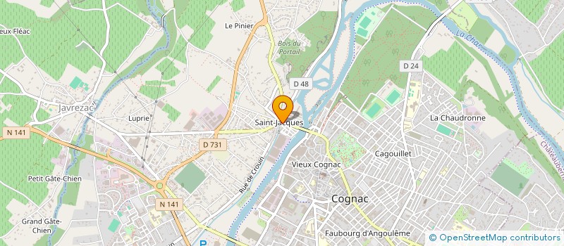 localisation de l'entreprise MONSIEUR PHILIPPE MICHEL à COGNAC