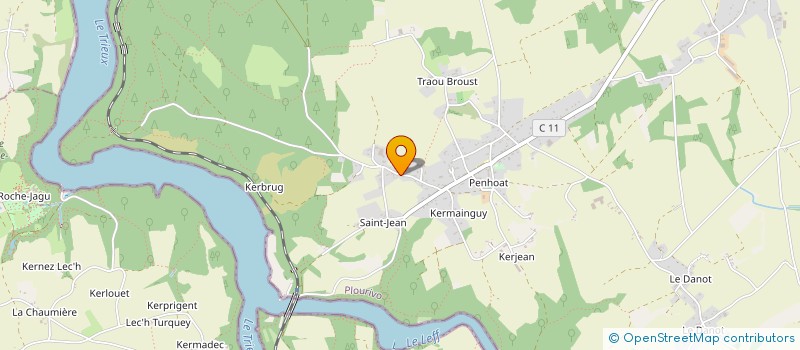 localisation de l'entreprise MONSIEUR PHILIPPE MICHEL  PLOURIVO