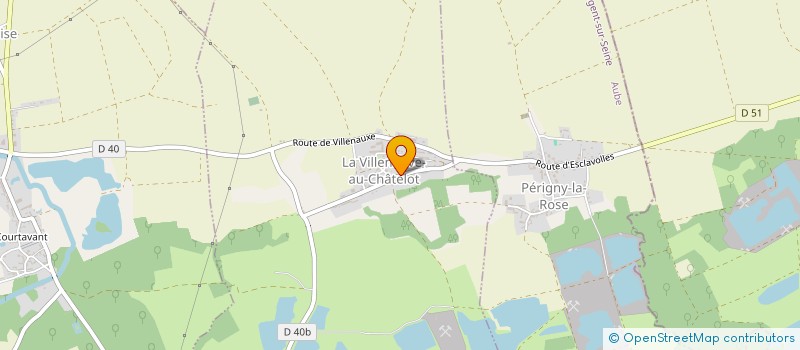 localisation de l'entreprise MONSIEUR PHILIPPE MICHEL  LA VILLENEUVE-AU-CHATELOT