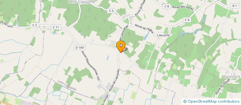 localisation de l'entreprise MONSIEUR PHILIPPE MICHEL GUICHON  LELIN-LAPUJOLLE