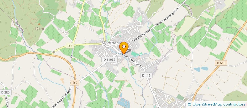 localisation de l'entreprise MONSIEUR PHILIPPE MICHELET  MONTBAZIN