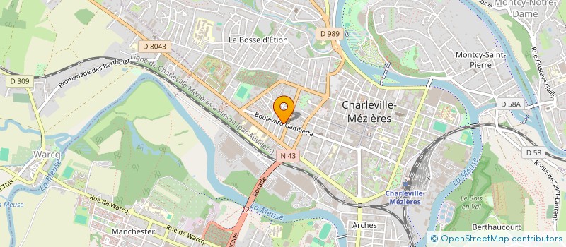 localisation de l'entreprise MONSIEUR PHILIPPE MICHON  CHARLEVILLE-MEZIERES