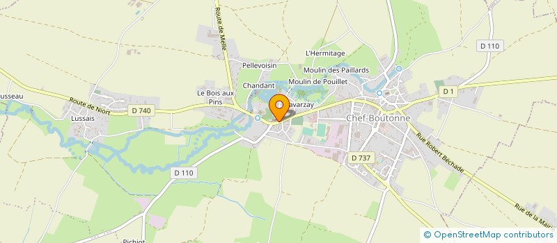 localisation de l'entreprise MONSIEUR PHILIPPE MIGAUD à CHEF-BOUTONNE
