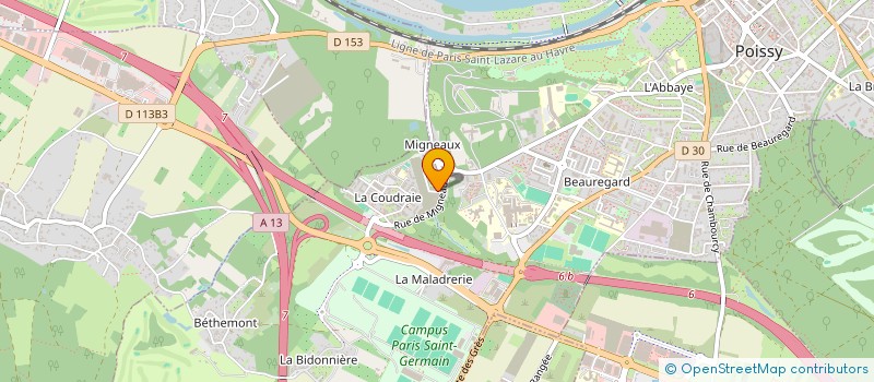 localisation de l'entreprise MONSIEUR PHILIPPE MIGNON  POISSY