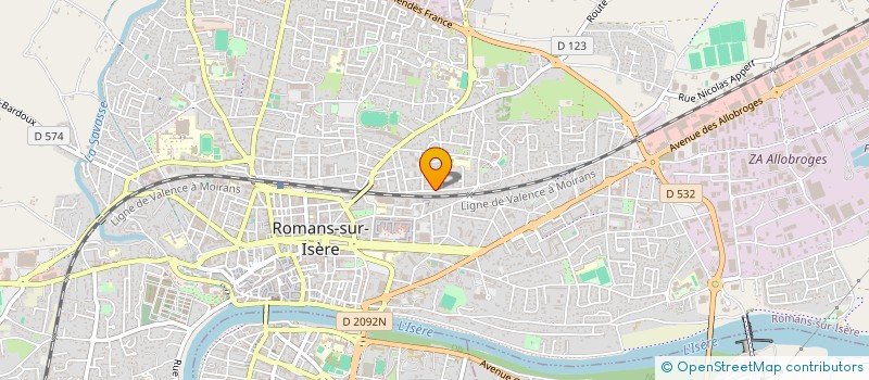 localisation de l'entreprise MONSIEUR PHILIPPE MILAN  ROMANS-SUR-ISERE