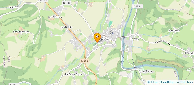 localisation de l'entreprise MONSIEUR PHILIPPE MILARET  CLECY