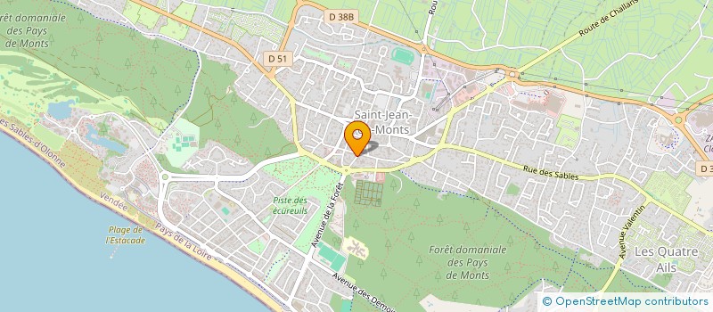 localisation de l'entreprise MONSIEUR PHILIPPE MILCENT  SAINT-JEAN-DE-MONTS