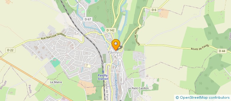 localisation de l'entreprise MONSIEUR PHILIPPE MILET  PAVILLY