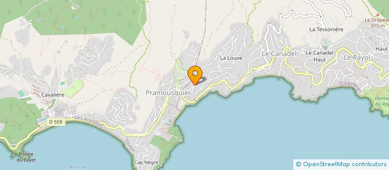 localisation de l'entreprise MONSIEUR PHILIPPE MILIOTO à RAYOL-CANADEL-SUR-MER