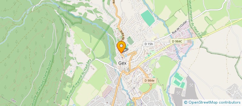 localisation de l'entreprise MONSIEUR PHILIPPE MILLIROUX  GEX