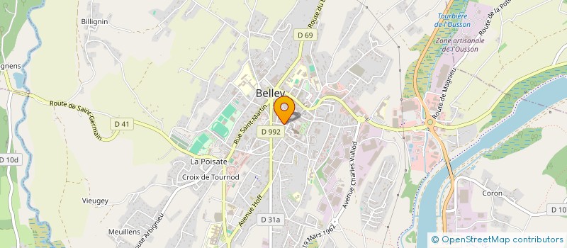 localisation de l'entreprise MONSIEUR PHILIPPE MILLON  BELLEY