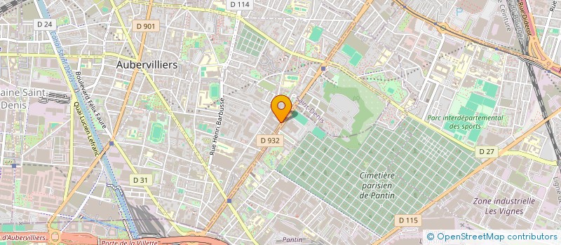 localisation de l'entreprise MONSIEUR PHILIPPE MINETTO  AUBERVILLIERS