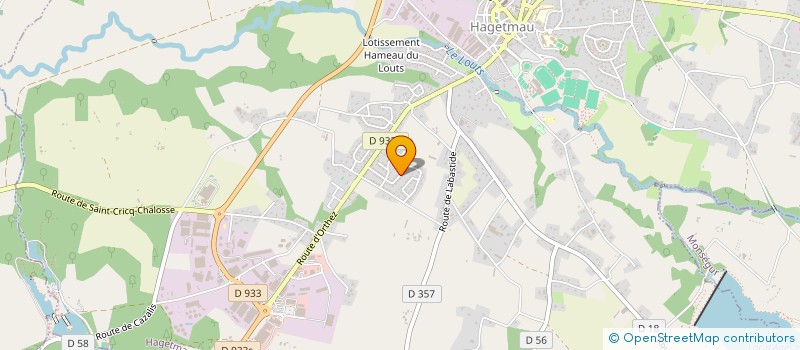 localisation de l'entreprise MONSIEUR PHILIPPE MINVIELLE  HAGETMAU