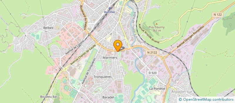 localisation de l'entreprise MONSIEUR PHILIPPE MIODET à AURILLAC