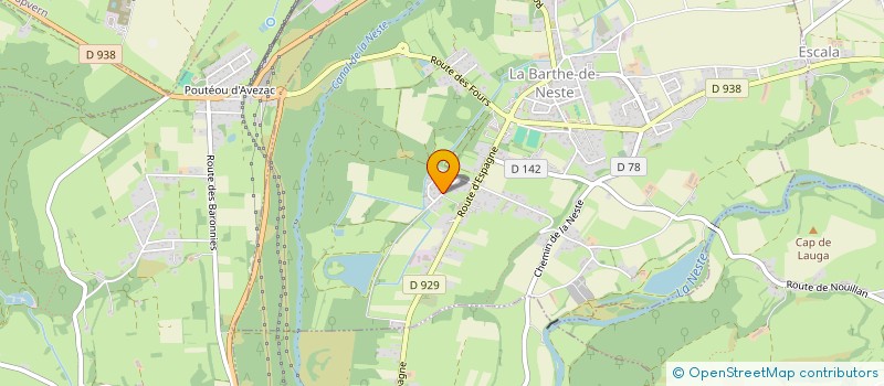 localisation de l'entreprise MONSIEUR PHILIPPE MIOT  LA BARTHE-DE-NESTE