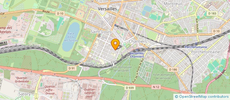 localisation de l'entreprise MONSIEUR PHILIPPE MIQUEL  VERSAILLES