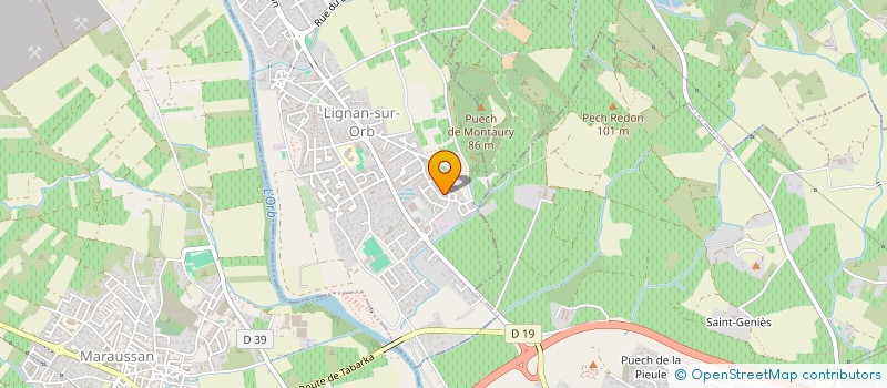 localisation de l'entreprise MONSIEUR PHILIPPE MIRALLES  LIGNAN-SUR-ORB