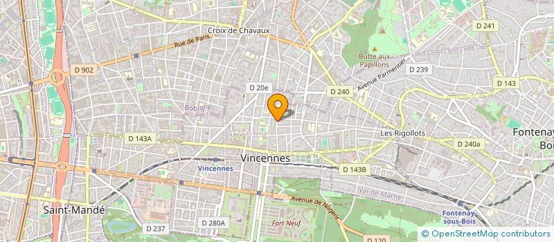 localisation de l'entreprise MONSIEUR PHILIPPE MIRAN à VINCENNES