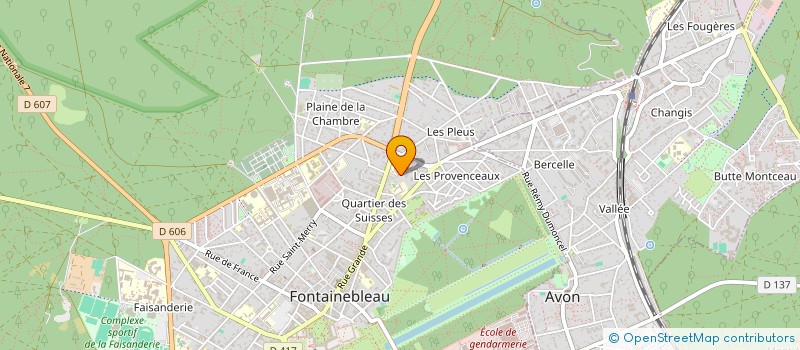 localisation de l'entreprise MONSIEUR PHILIPPE MIRANDE  FONTAINEBLEAU