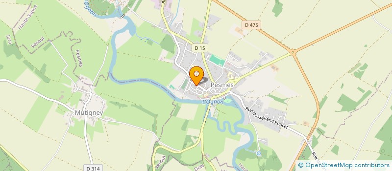 localisation de l'entreprise MONSIEUR PHILIPPE MIRBEY  BROYE-AUBIGNEY-MONTSEUGNY