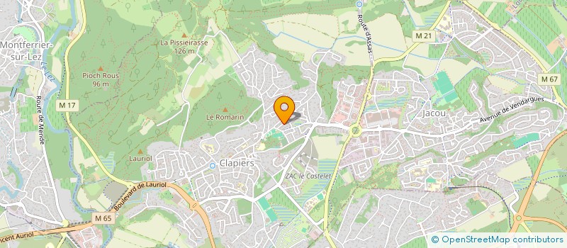 localisation de l'entreprise MONSIEUR PHILIPPE MISTRANGELO  CLAPIERS