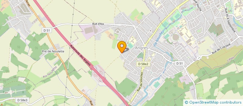 localisation de l'entreprise MONSIEUR PHILIPPE MITTENAERE à ANGRES