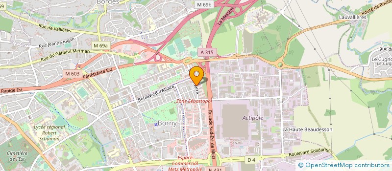 localisation de l'entreprise MONSIEUR PHILIPPE MIZZON  METZ