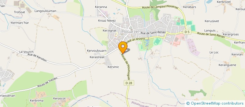 localisation de l'entreprise MONSIEUR PHILIPPE MOCAER  PLOUARZEL