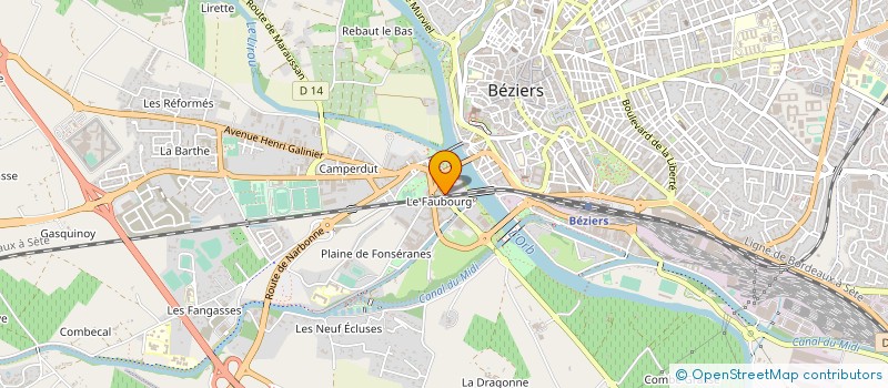 localisation de l'entreprise MONSIEUR PHILIPPE MOGA à BEZIERS