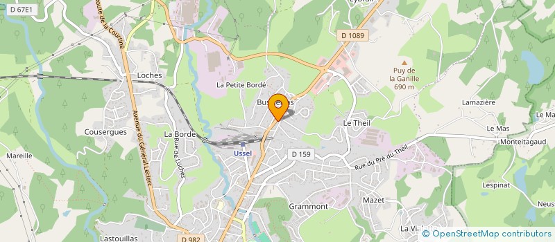 localisation de l'entreprise MONSIEUR PHILIPPE MOISSON à USSEL
