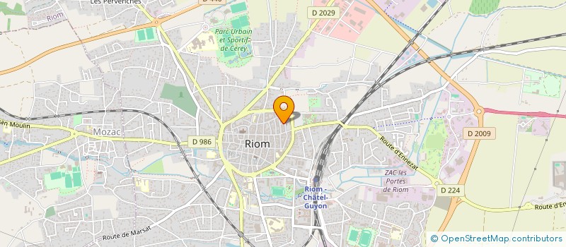 localisation de l'entreprise MONSIEUR PHILIPPE MOLIN  RIOM