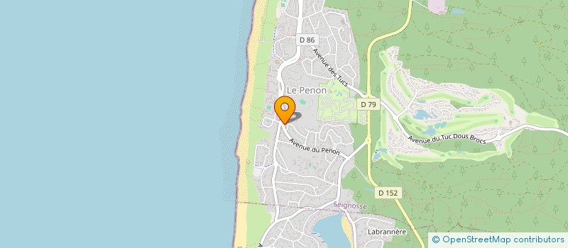 localisation de l'entreprise MONSIEUR PHILIPPE MOMPART  SEIGNOSSE