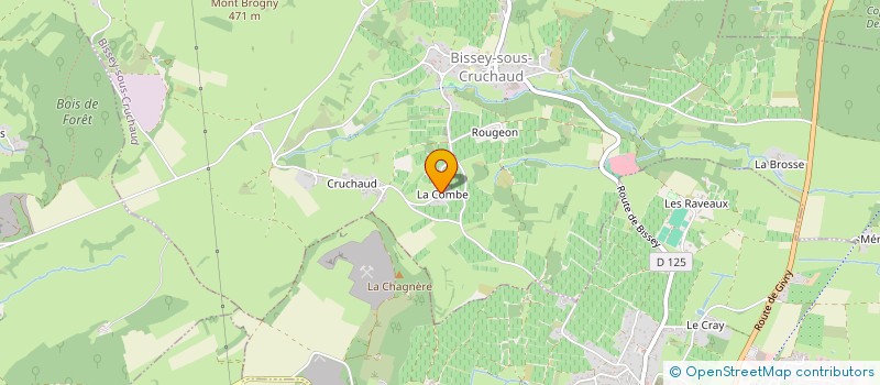 localisation de l'entreprise MONSIEUR PHILIPPE MONDON  BISSEY-SOUS-CRUCHAUD