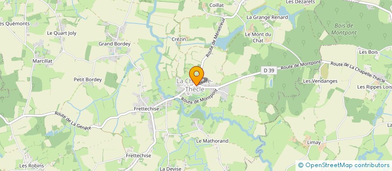 localisation de l'entreprise MONSIEUR PHILIPPE MONET  LA CHAPELLE-THECLE