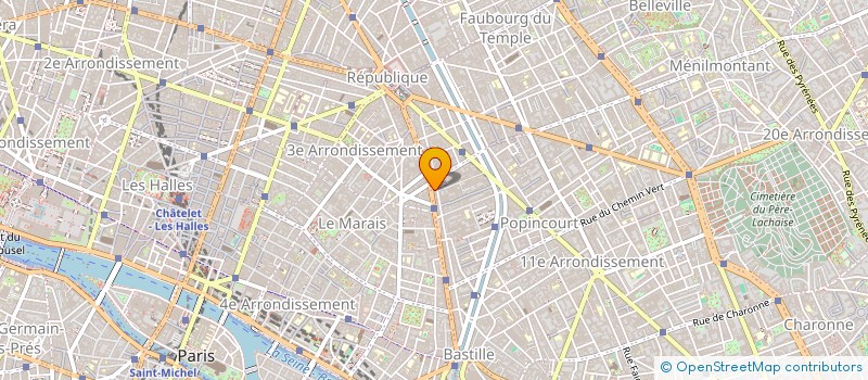 localisation de l'entreprise MONSIEUR PHILIPPE MONGET  PARIS